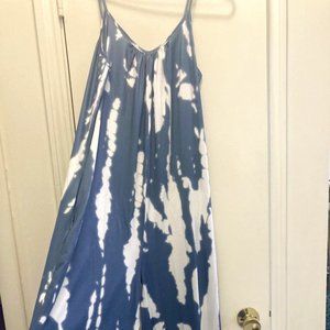 Blue Tie-Dye Large Jumpsuit